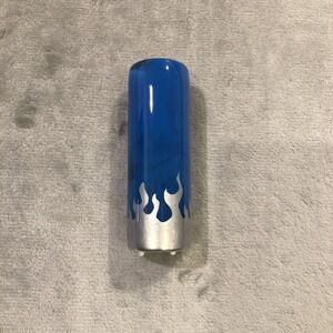 4.5 Inch Flame Shift Knob Resin Blue Handmade  12mmx1.25 Nissan Toyota Mazda